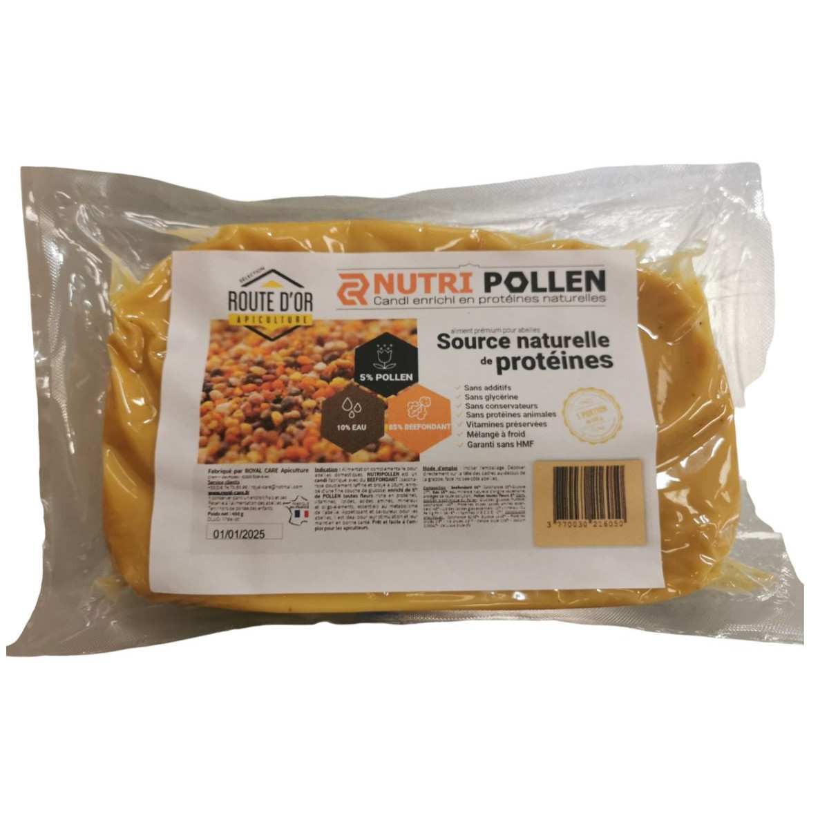 Nutri Pollen Plaque Candi Protéiné 450g