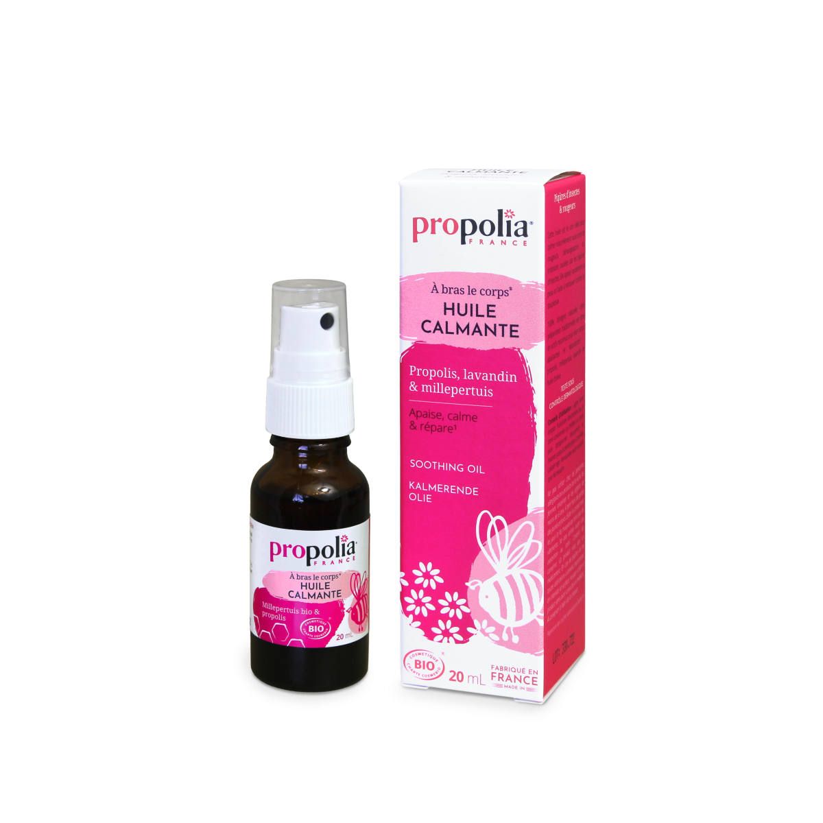 Huile Calmante Bio Propolis Lavandin Millepertuis 20ml