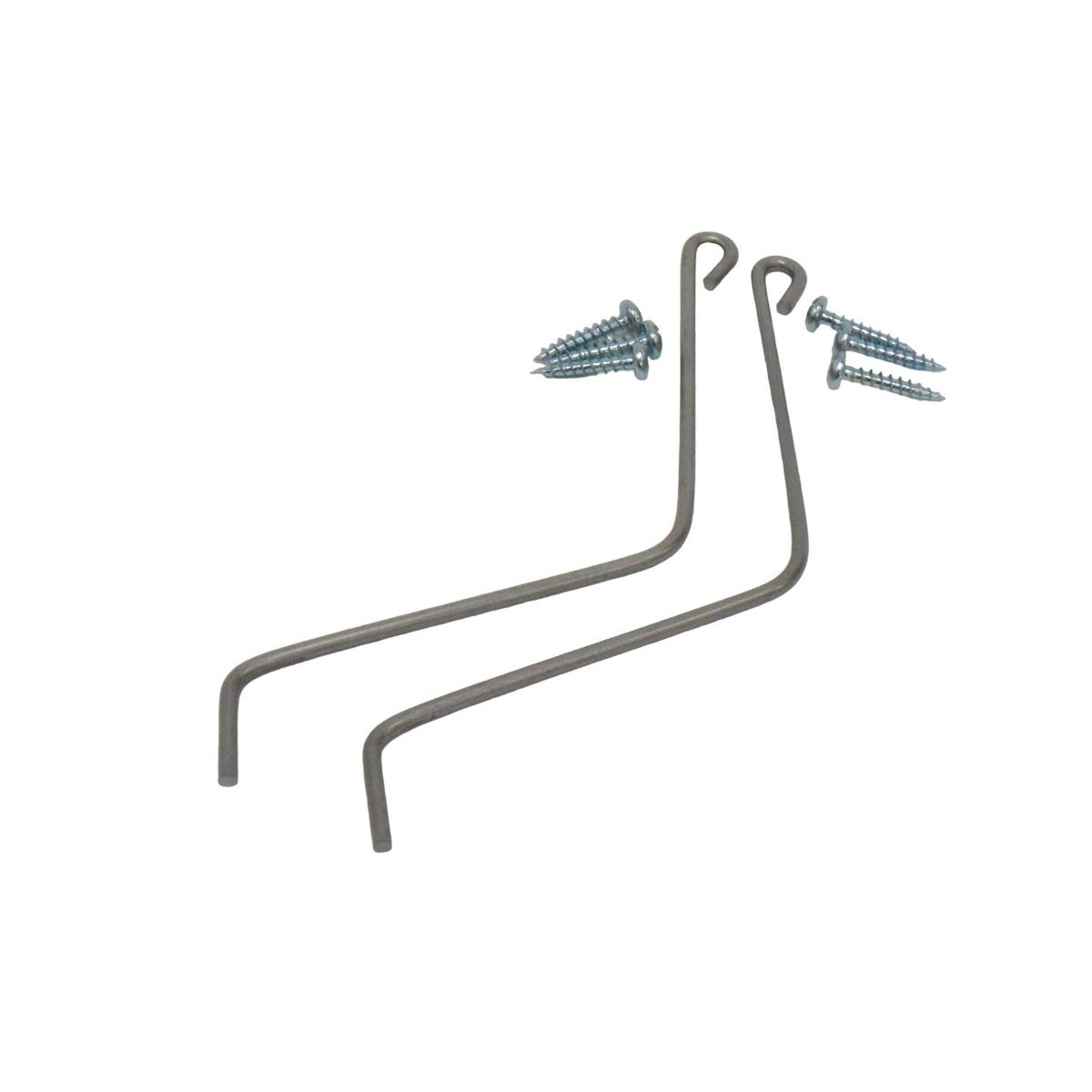 Fixe Éléments Inox La Paire avec 6 Vis