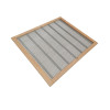 Grille à Reine Métallique Dadant 12 Cadres Encadrement Bois  50x50 cm