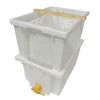 Bac À Désoperculer Plastique 2 Bacs Emboîtables Avec Traverse Et Robinet