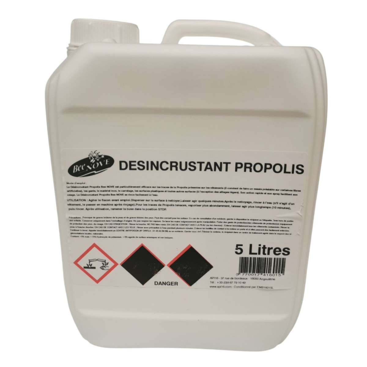 Désincrustant Propolis BeeNove bidon de 5 Litres