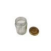 Lot de 20 Pots Verre Standard 125g Capsules Or