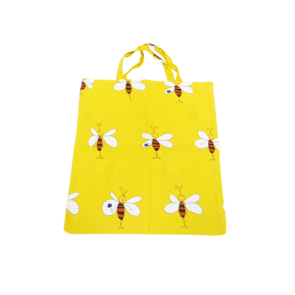 Sac Toile Coton Jaune Motif Abeilles