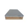 Toit Plat Bois Tôlé 6 Cadres pour Corps 28x50 cm