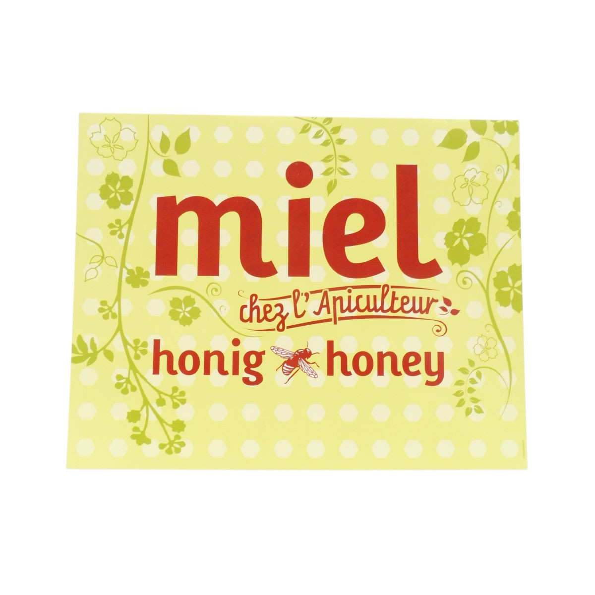 Panneau Publicitaire Miel Moderne PVC 49 x 39 cm
