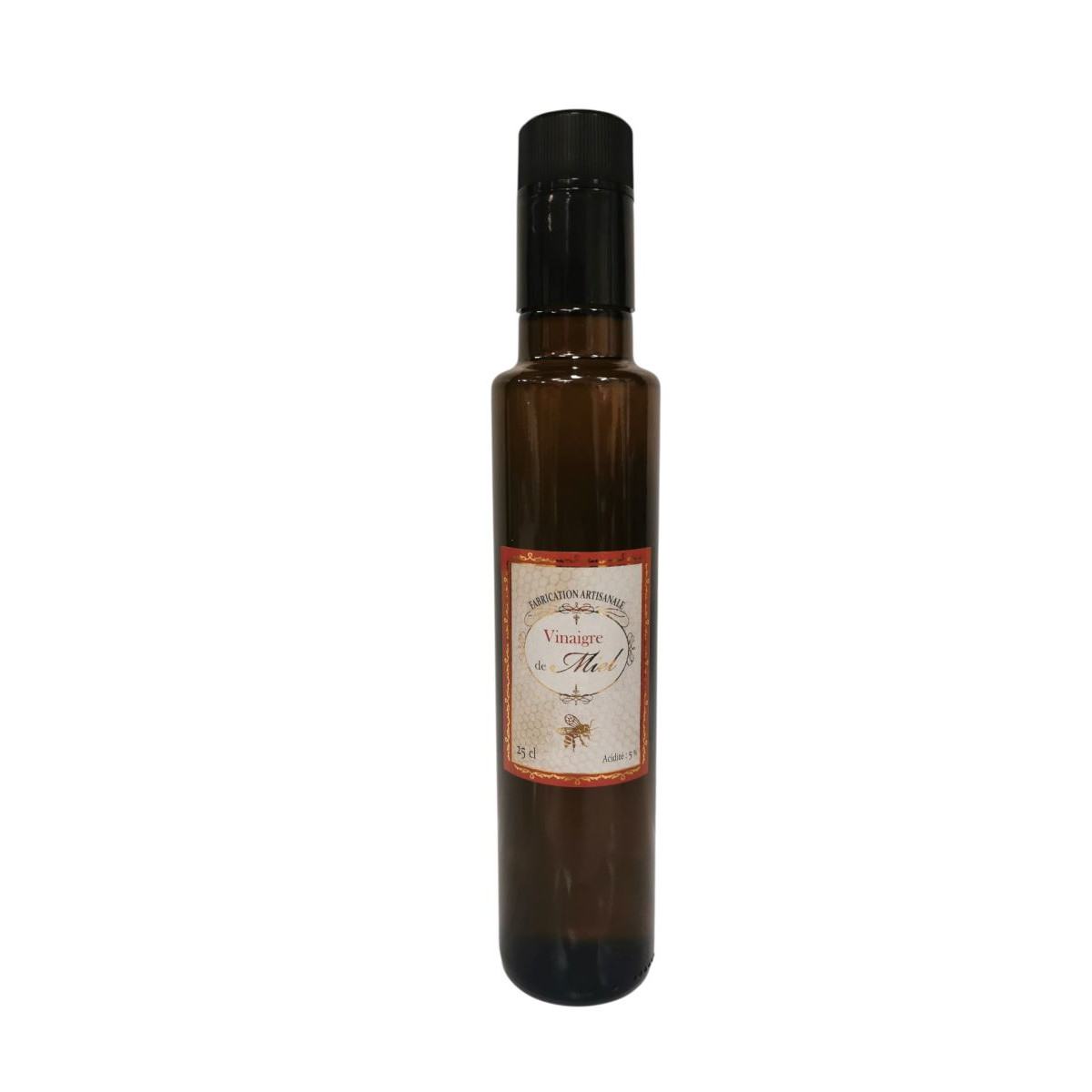 Vinaigre au Miel Artisanal 25 cl - 5% d'Acidité