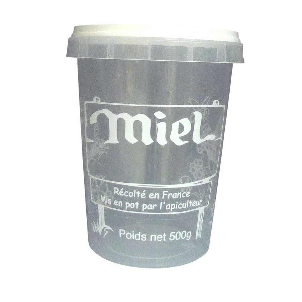 Lot de 25 Pots Inviolables 500g Plastique NICOT