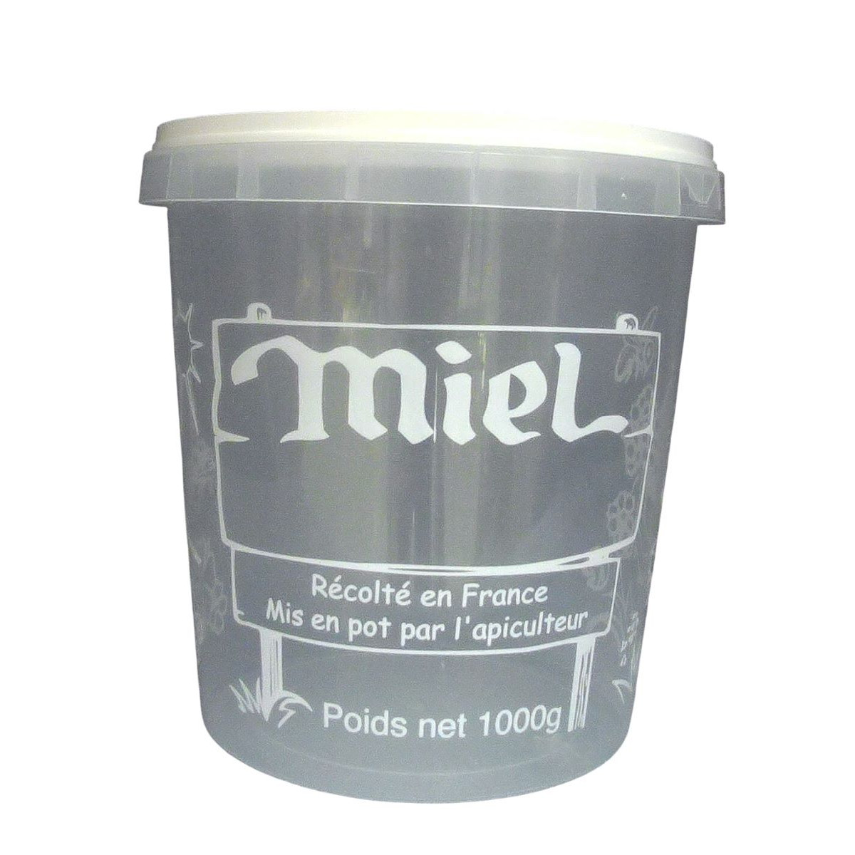 Lot de 25 Pots Inviolables 1 kg Plastique NICOT