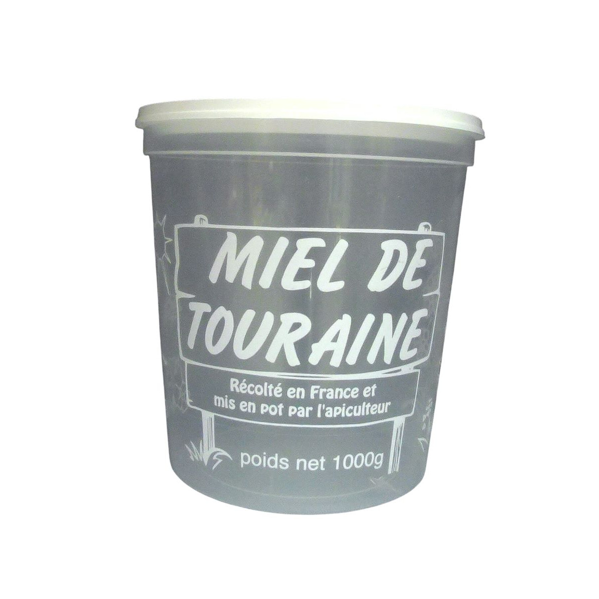 Lot de 25 Pots Miel de Touraine 1 kg Plastique NICOT