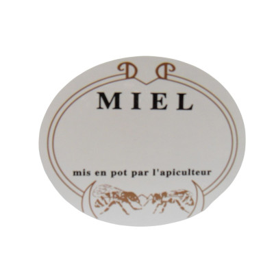 Étiquettes Ovales Abeille -...