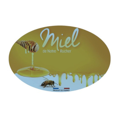 Étiquette Miel - Papier...