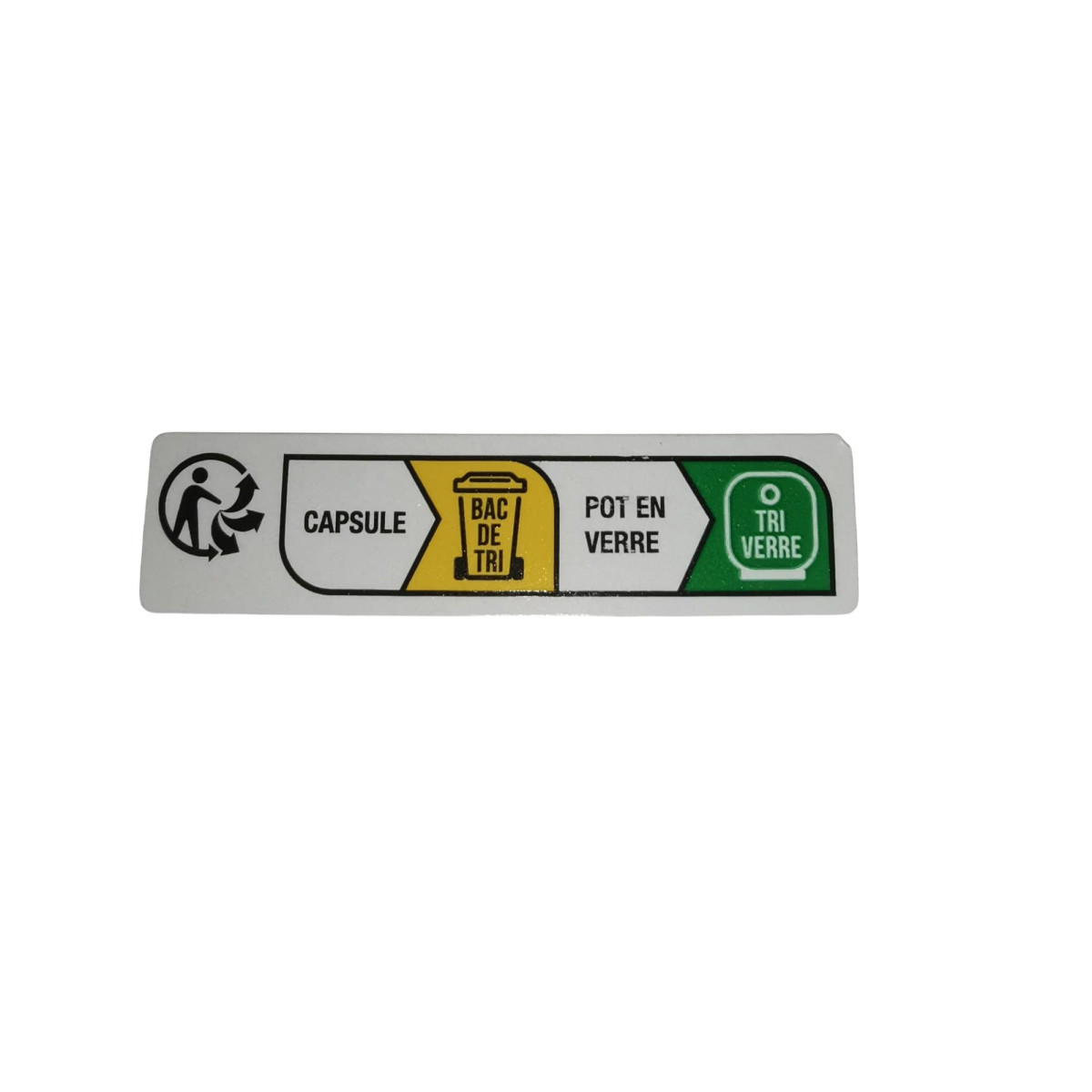 Étiquettes Info-Tri Pot Verre et Capsule x 100