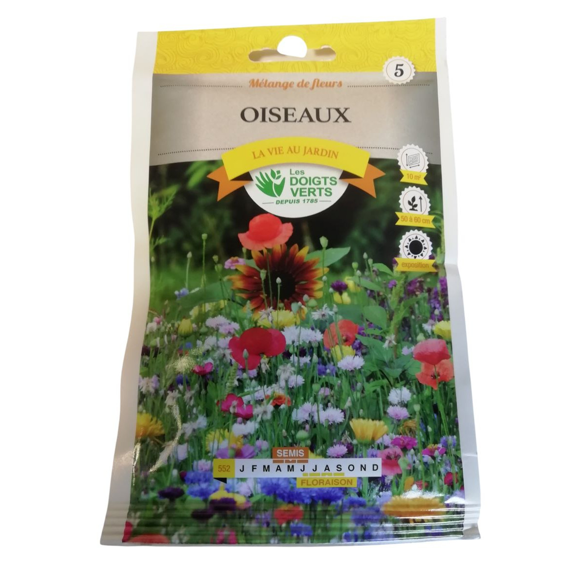 Mélange Fleurs Oiseaux - Les Doigts Verts