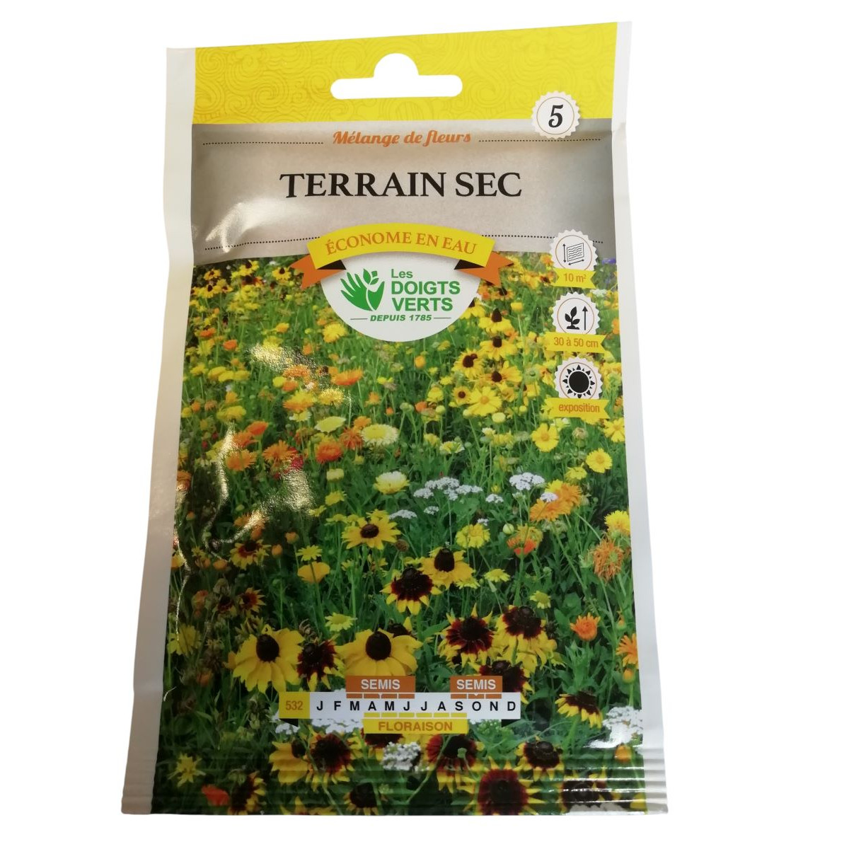 Mélange Fleurs Terrain Sec - Les Doigts Verts
