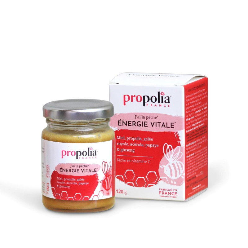 Énergie Vitale - Mélange Propolis Miel Gelée Royale Ginseng 120g