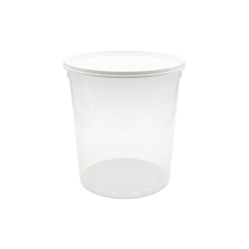 Lot 25 Pots Transparent 1 Kg Plastique NICOT