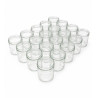 Lot de 20 Pots Verre Taille Basse 500g Ouverture TO82
