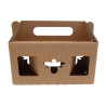 Présentoir Kraft 3 Pots Verre 250g Carton Ondulé