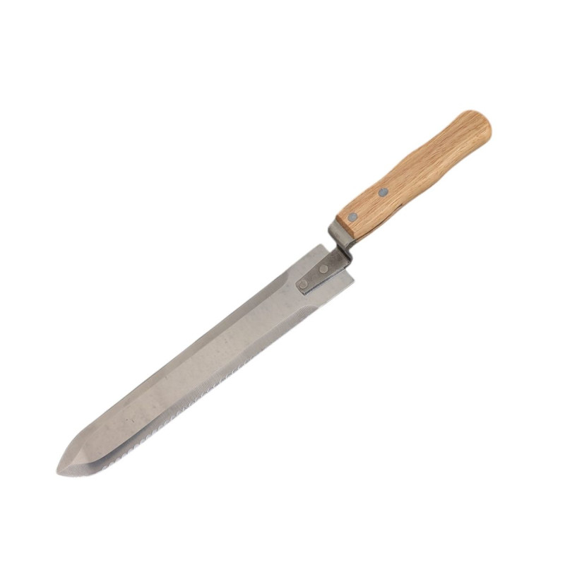 Couteau Désoperculer Inox Double Tranchant Manche Bois