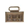 Sac Toile de Jute pour 3 Pots de Miel 500g