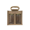 Sac Toile de Jute pour 2 Pots de Miel 1 kg