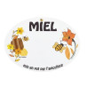 Étiquettes Ovales Fleurs - Lot de 100
