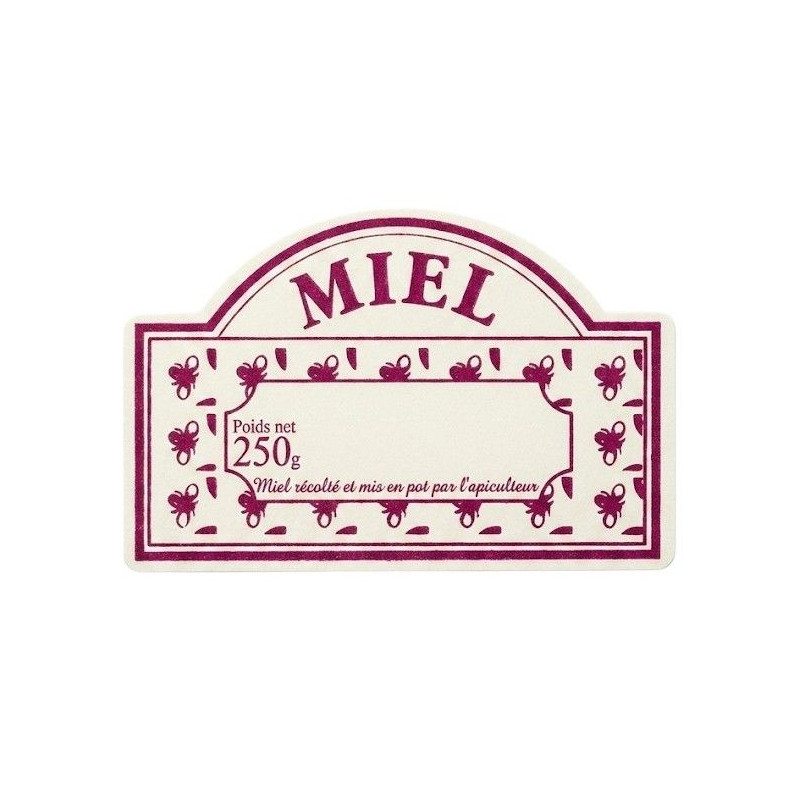 Étiquettes Anglaises pour Pots de Miel FIN DE SERIES- Lot de 100