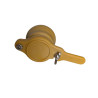 Robinet Plastique Jaune Nylon Ø 40 mm avec Écrou Incorporé
