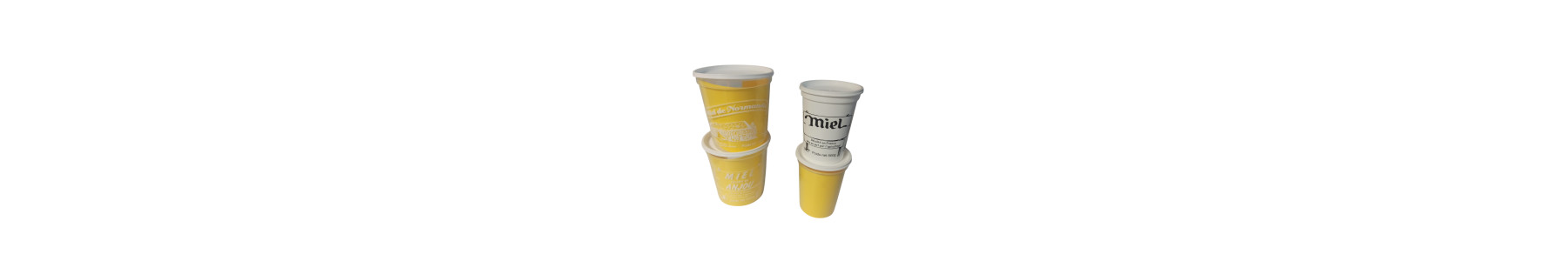 Pots à miel plastiques — Matériel apicole Route d'Or